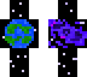 galaxy skin (with earth and little tree on top)