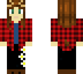 deer girl skin with red shirt