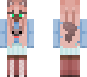 glowing up my old skins: kawaii werewolf
