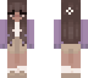 purple aesthetic girl