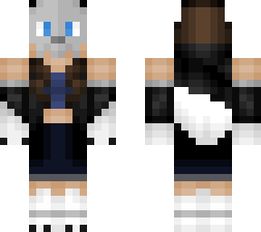 skull wolf girl