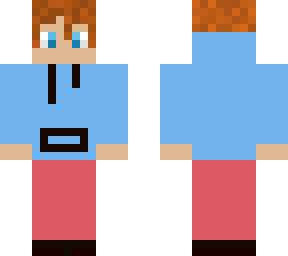 blue hoodie boy