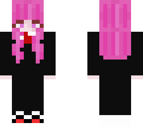 pink hair girl in smoking