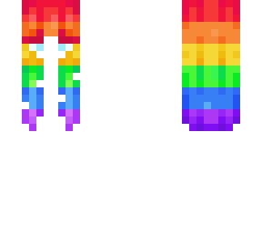 bright rainbow hair base