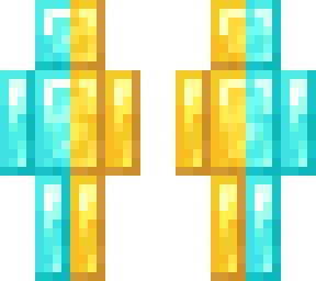 half diamond and half gold