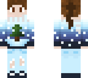 winter girl with pony tail