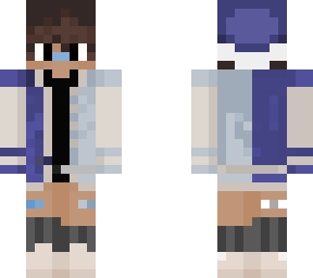blue varsity boy
