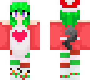 heart holiday wolf girl