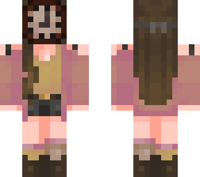 pink clock girl (works with non slim)