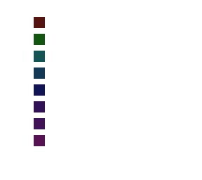 rainbow dark colors