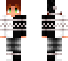 black & white christmas