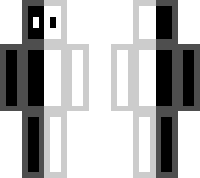black and white