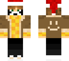 guy with mask and christmas hat