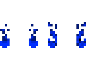 blue fire hands accessory for skin