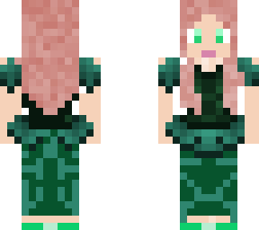green dress