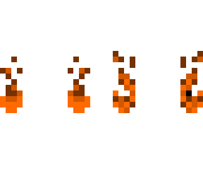 orange fire hands accessory for skin