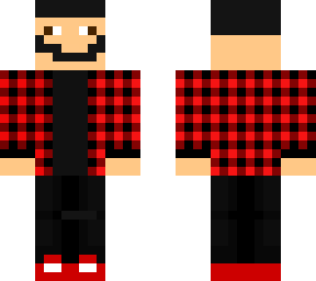 silly red flannel boy