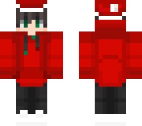 christmas red hoodie boy