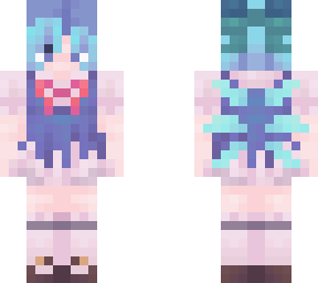 cirno - touhou project (green ribbon) (64x)