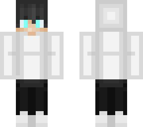 emo boy white hoodie