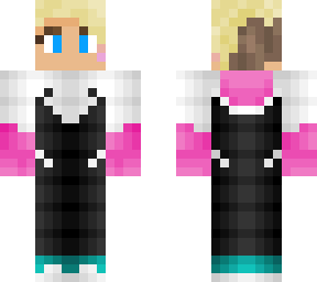 Spider-woman Gwen Stacy unmasked Atsv Minecraft Skin