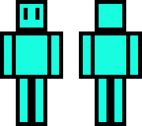 cyan 2d man