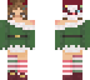 matching flower skin - daisy christmas elf