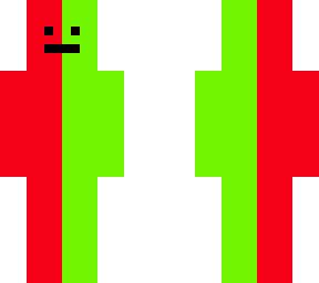 red & green