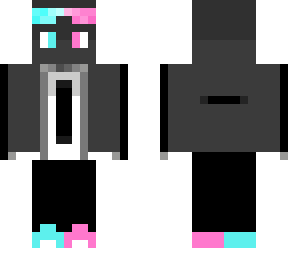 skin azul y rosa futurista
