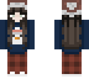 christmas penguin girl (dark hair)