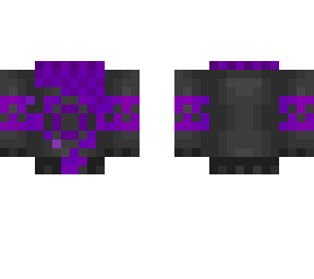 end black/purple sweater with scarf for men