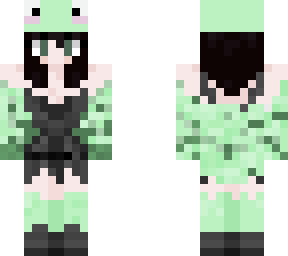 frog gril - gothic cottagecore