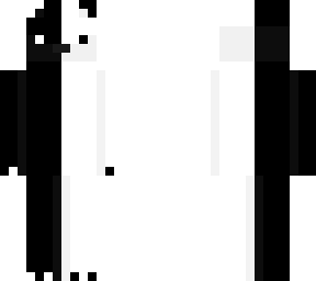 black anad white bear