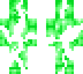 cracked green steve