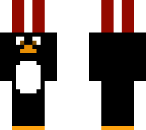 penguin with gift