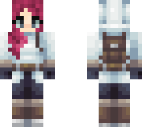 pink hair arctic girl