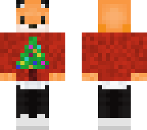 christmas fox skin
