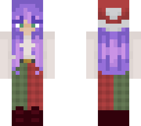purple haired girl