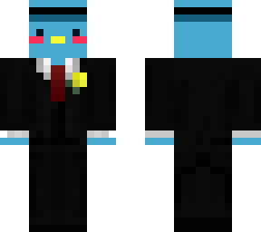 fancy bird with yellow flower