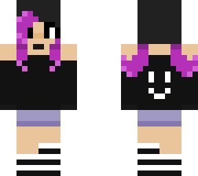girl with pink hair