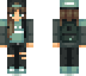 ilaria salvini - minty alley, backwards hat with backpack