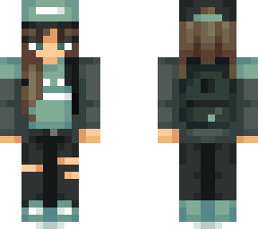 ilaria salvini - minty alley, forwards hat with backpack
