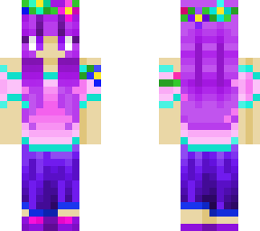 elf girl with flowers
