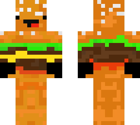 hamburger with gloves