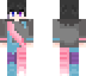 lusesss black blue pink new hair