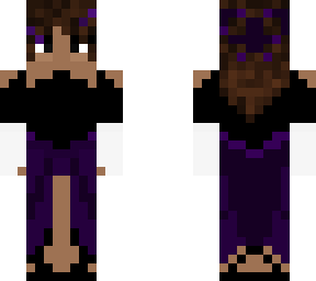 purple gown