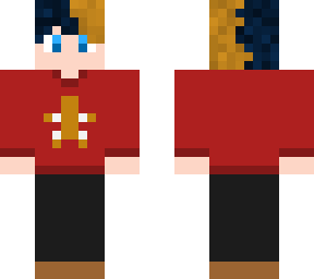 black/blond hair red holiday fit