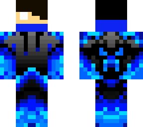 blue flamed hero