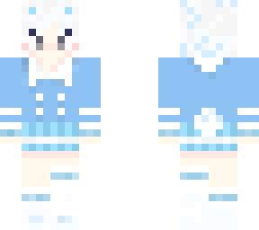 potch white bear, girl skin