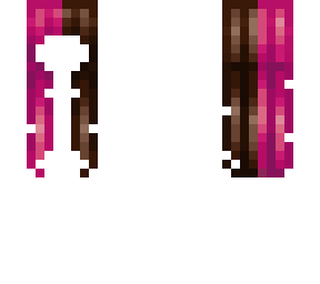 magenta and brown half and half hair base